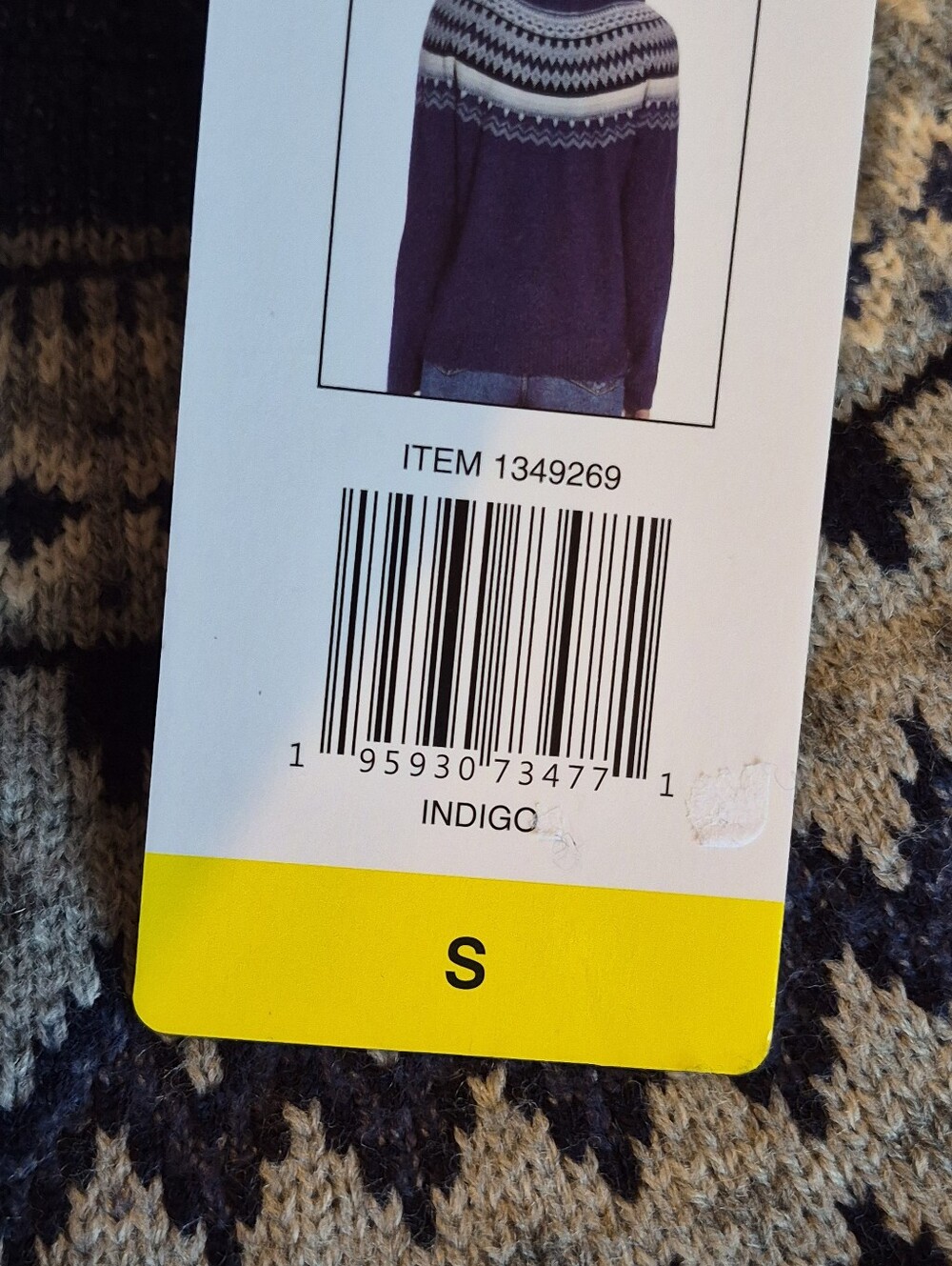 Small Polyester & Acrylic Sweater - Picture 5 of 7